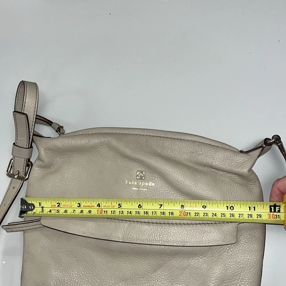 Kate ♠️ Spade bone colored leather crossbody bag